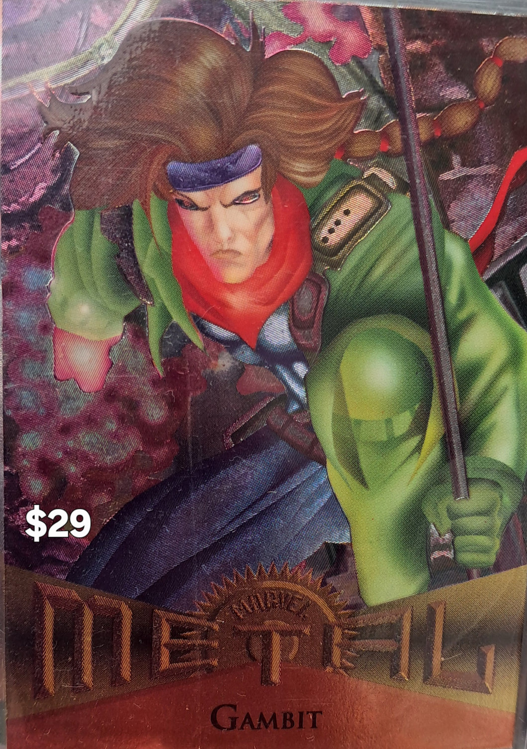 Retro Trading Card- Series: 1995 X-Men Marvel Metal Gambit