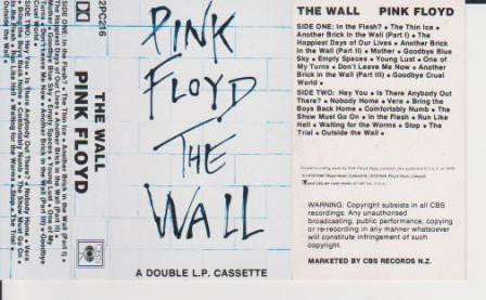 Pink Floyd - The Wall (Double Length Cassette)