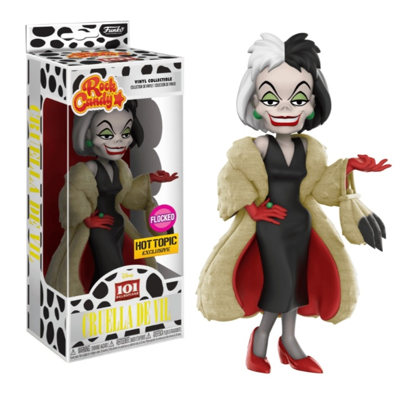 Funko Rock Candy- Cruella Flocked