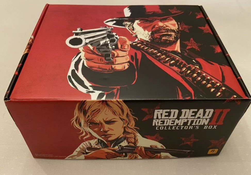 Red Dead Redemption Collectors Edition. Bandana, Box, Pins and Book.