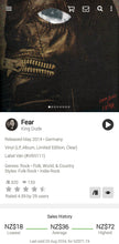 画像をギャラリービューアに読み込む, King Dude - Fear limited edition colored vinyl
