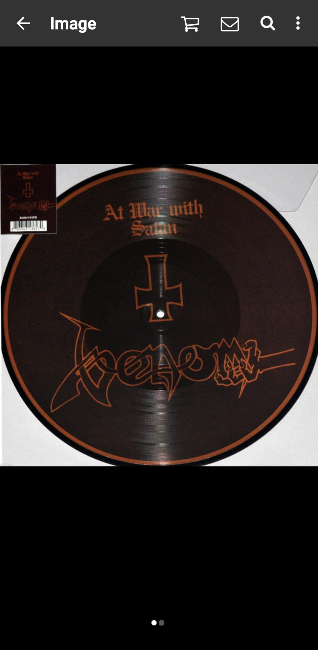 Venom - At War With Satan Pic Disk 2017 Record Store Day 8 tracks