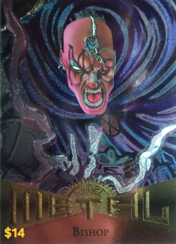 Retro Trading Cards Series: 1995 X-Men Marvel Metal Bishop