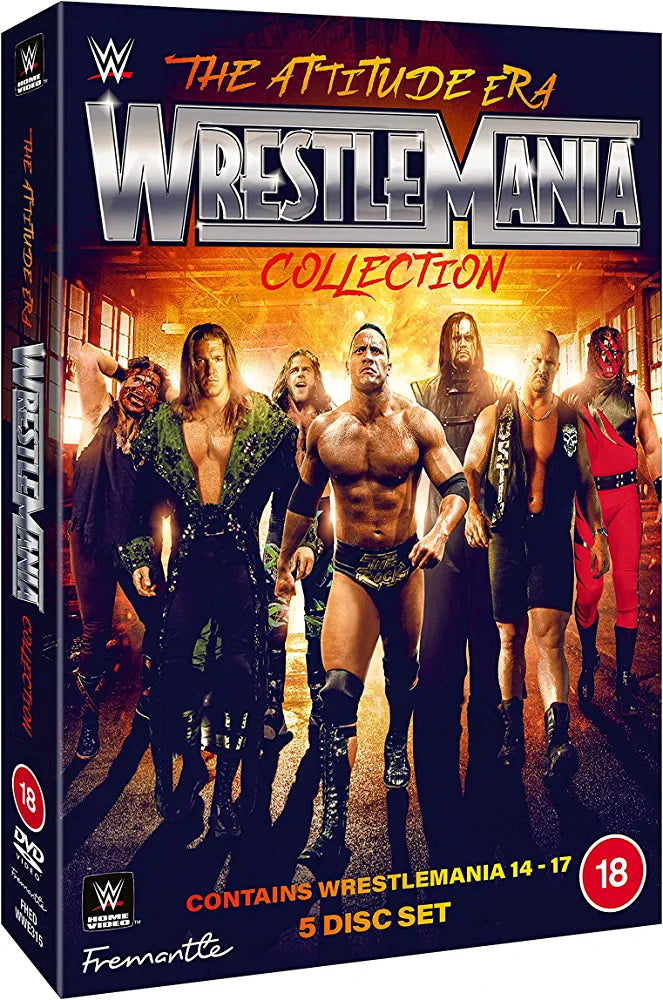 WWE - WRESTLEMANIA COLLECTION ATTITUDE ERA 5 disk boxset