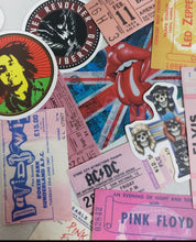 Load image into Gallery viewer, Replica Concert Tickets and Music themed 10x Premium Stickers
