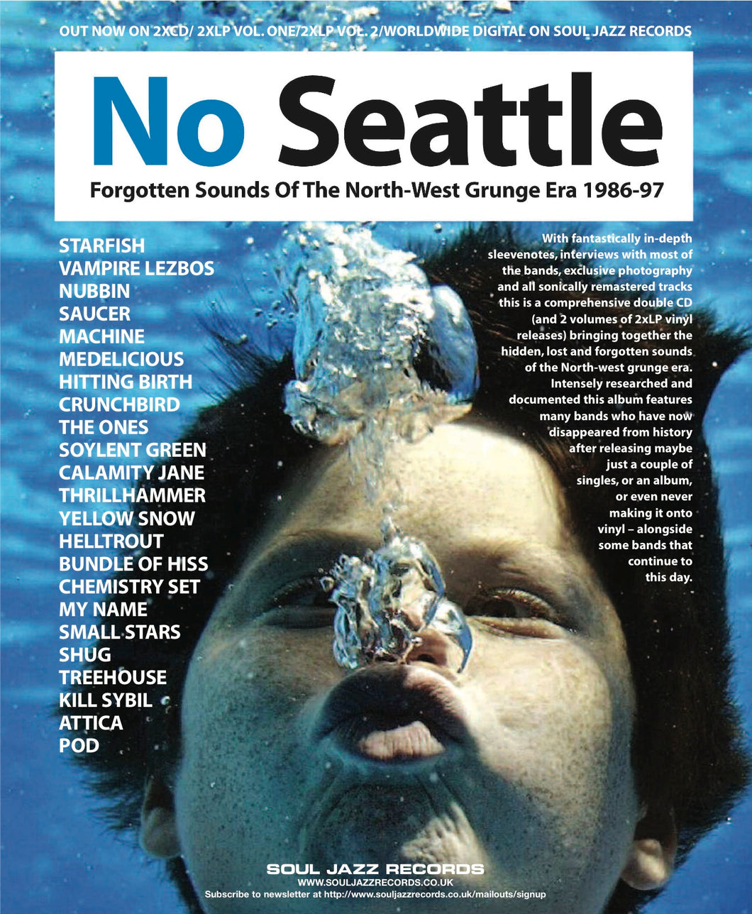 No Seattle: Forgotten Sounds of the North West Grunge Era 86-97