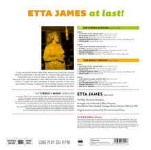 Load image into Gallery viewer, Etta James - At Last 2xLP Mono &amp; stereo included
